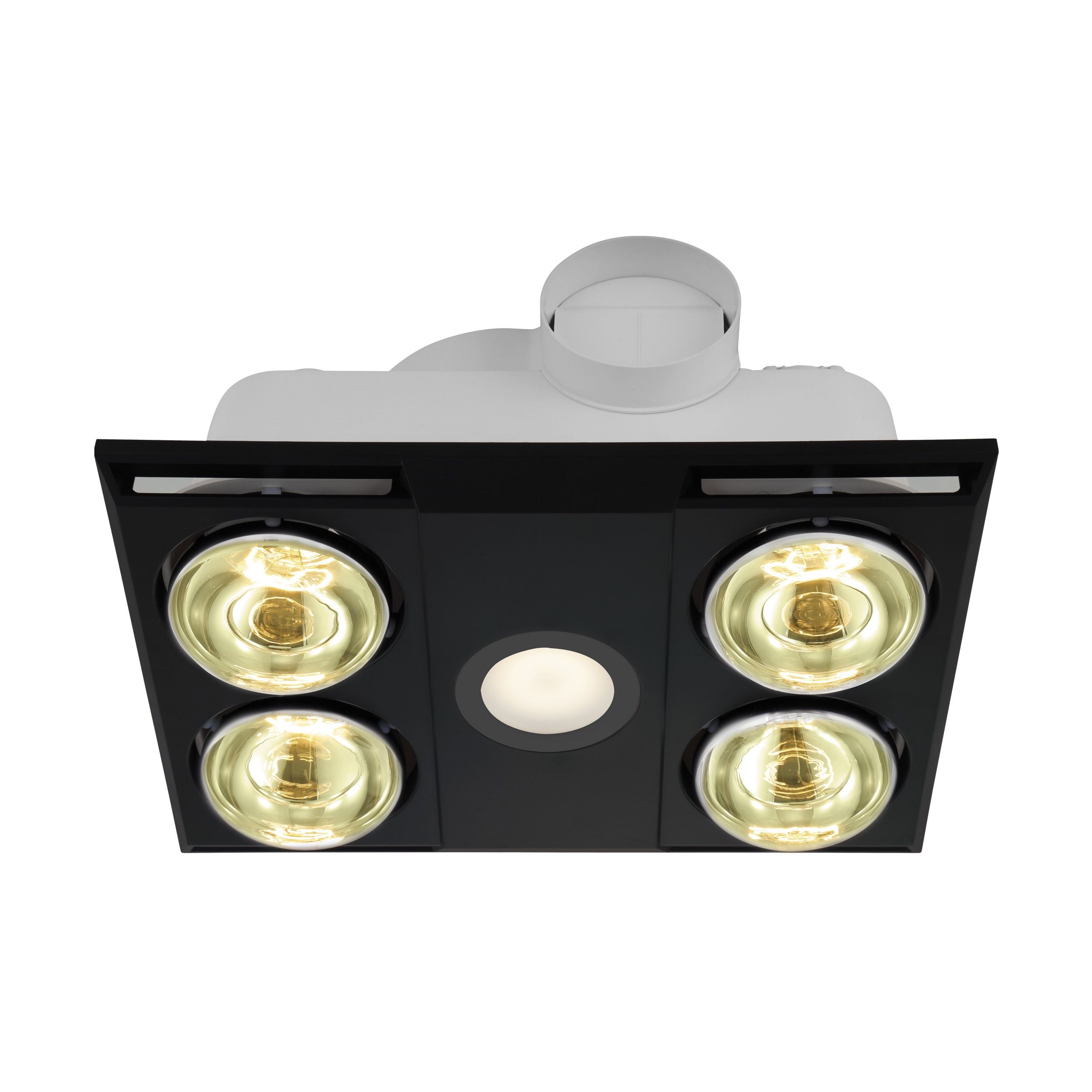 Buy 3 In 1 Bathroom Heaters Australia Heatflow Bathroom 4 Heat/Fan/Light Black - 204157