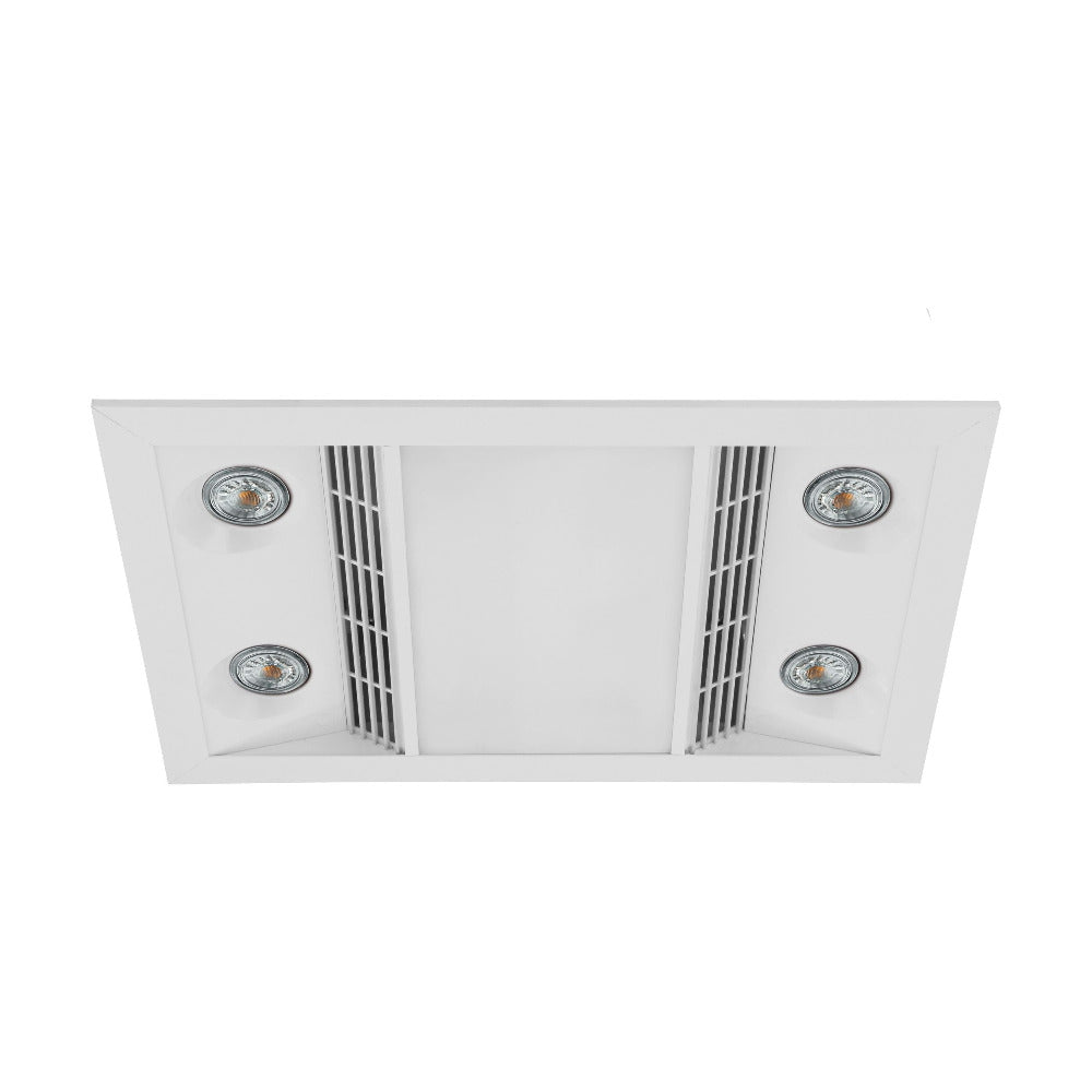 Inferno Bathroom Halogen Heat/Fan/Light White - 204158