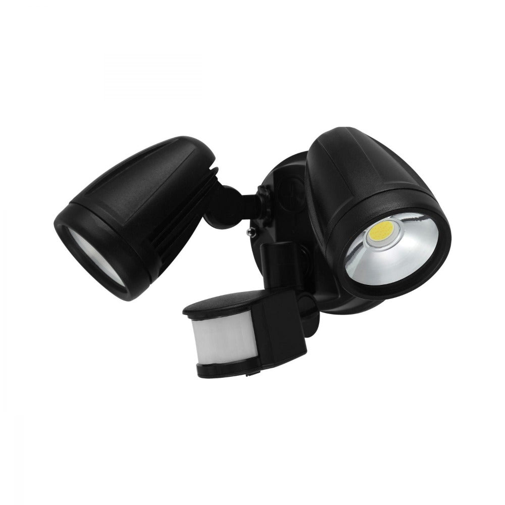 Chopper 2 Light Security Wall Light Sensor Black - 204394