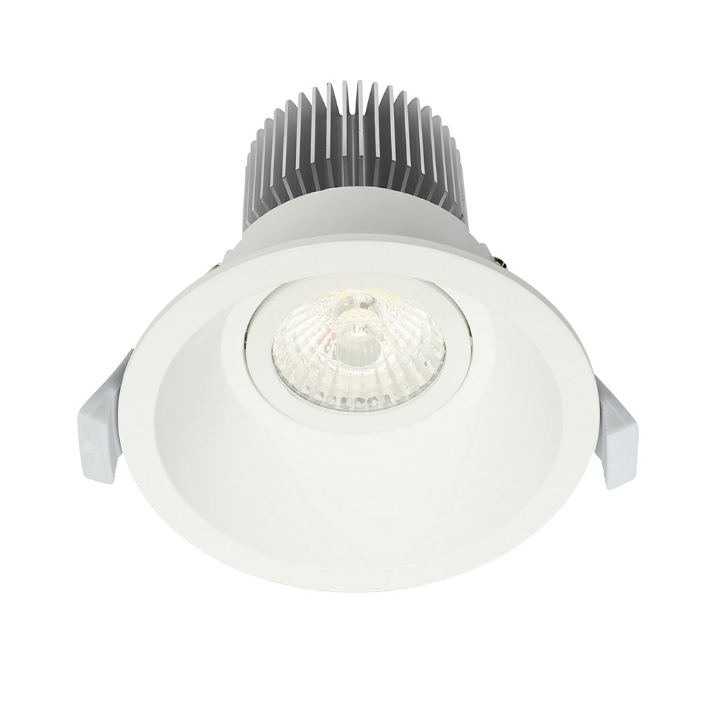 Buy Recessed Downlights Australia Mini Trim-II CCT 10W Round Gimbal Downlight White - 20454/05