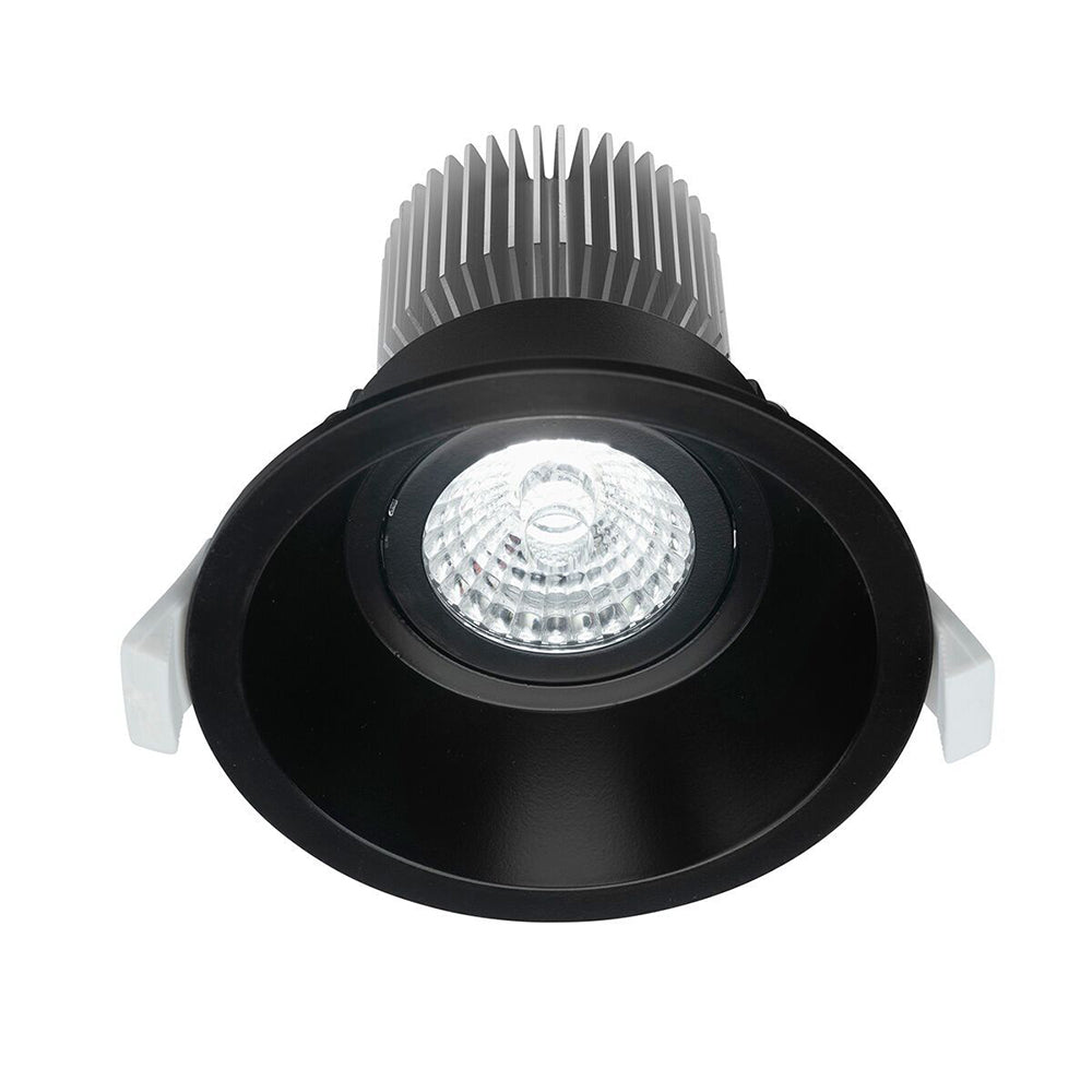 Buy Recessed Downlights Australia Mini Trim-II CCT 10W Round Gimbal Downlight Matt Black - 20454/06