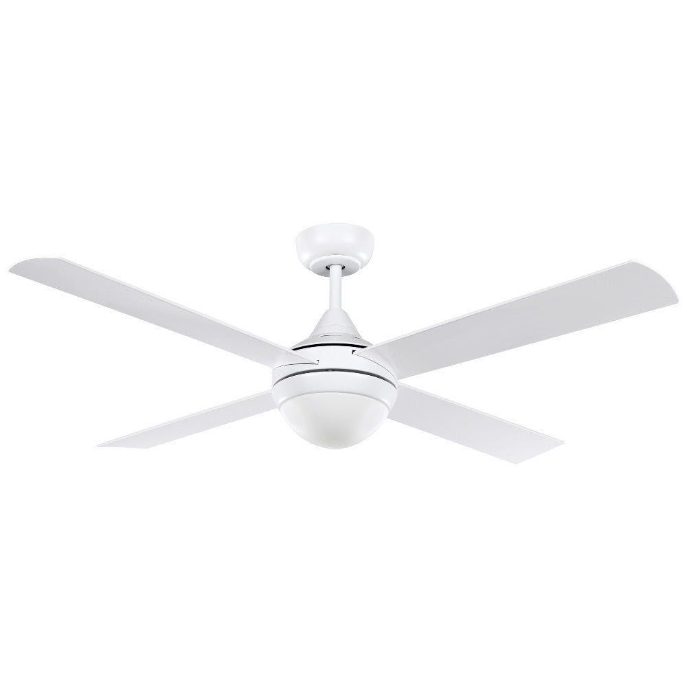 Buy DC Ceiling Fans With Light Australia Stradbroke DC Ceiling Fan 48" With E27 Light Matt White - 20490901
