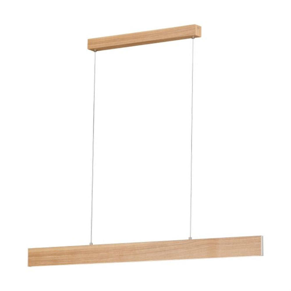 Climene 2 LED Pendant 21W L1170mm TRI Colour Oak Wood - 205015