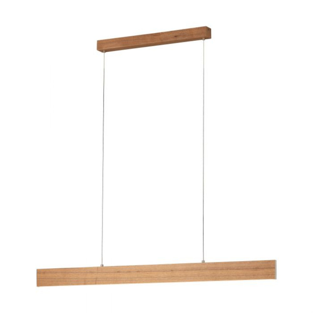 Buy LED Pendants Australia Climene 2 LED Pendant 21W L1170mm TRI Colour Walnut Wood - 205016