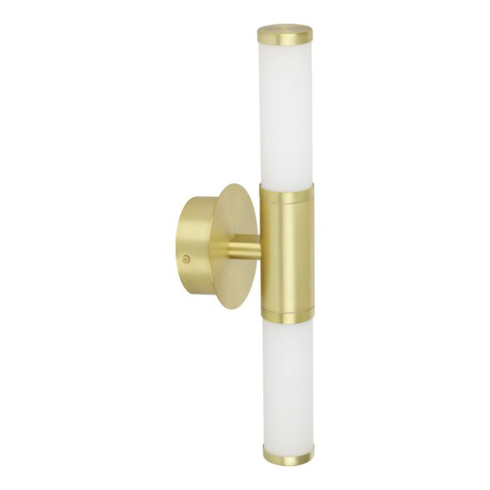 Buy Wall Sconce Australia Palmera 1 LED Wall Light 2x4.5W Brass-Matt Steel - 205024
