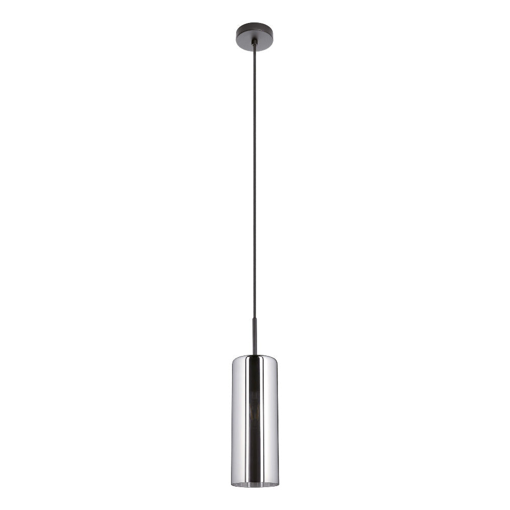 Buy Pendant Lights Australia Selvino 1 Light Pendant Black Transparent - 205159N