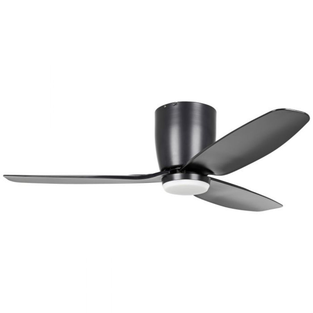 Buy DC Ceiling Fans With Light Australia Seacliff DC Ceiling Fan 44" With LED Light Matt Black - 20523602