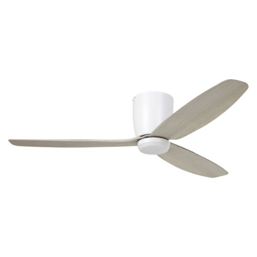 Buy DC Ceiling Fans With Light Australia Seacliff DC Ceiling Fan 52" With LED Light Matt White / Gessami Oak - 20523705