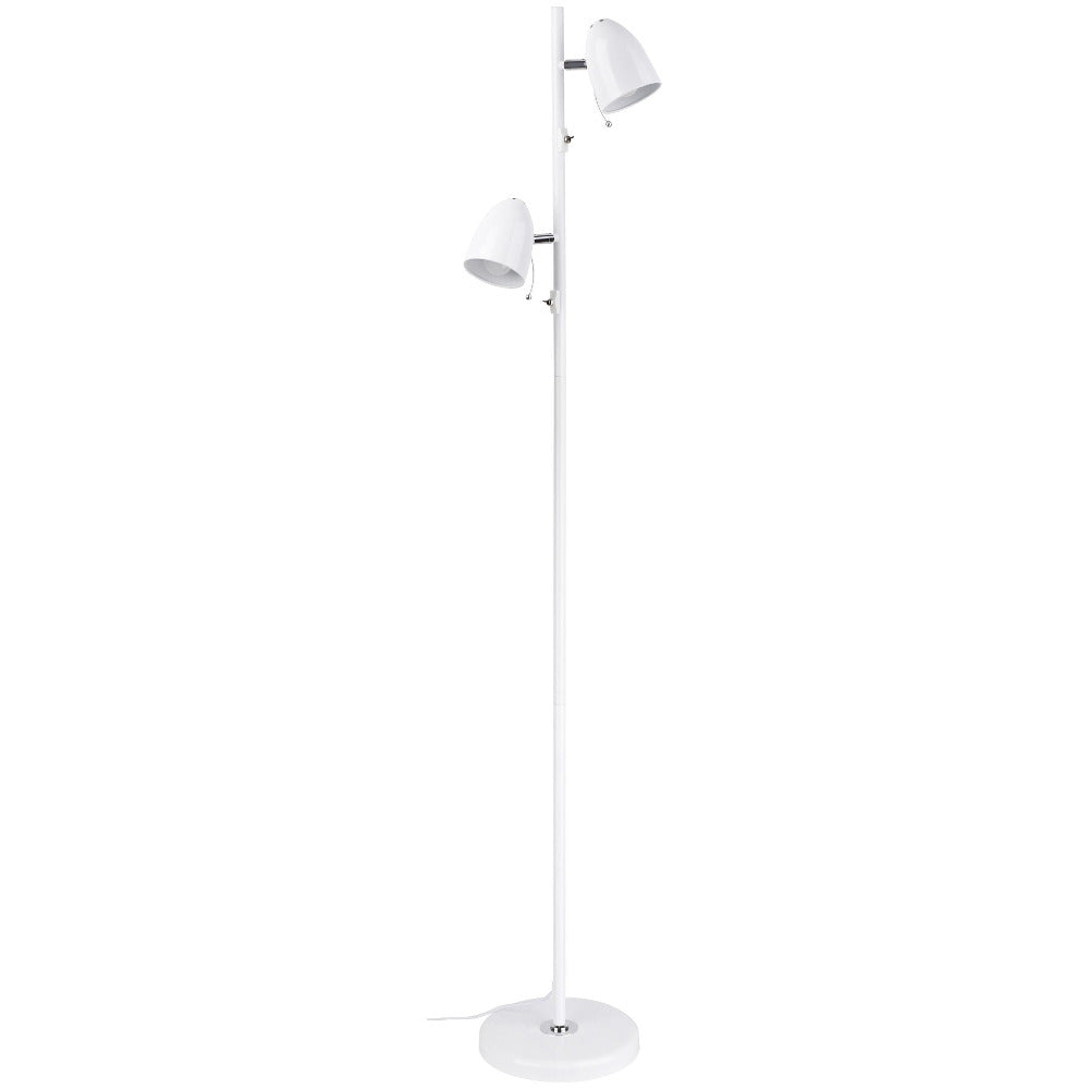 Lara 2 Light Floor Lamp White - 205284N