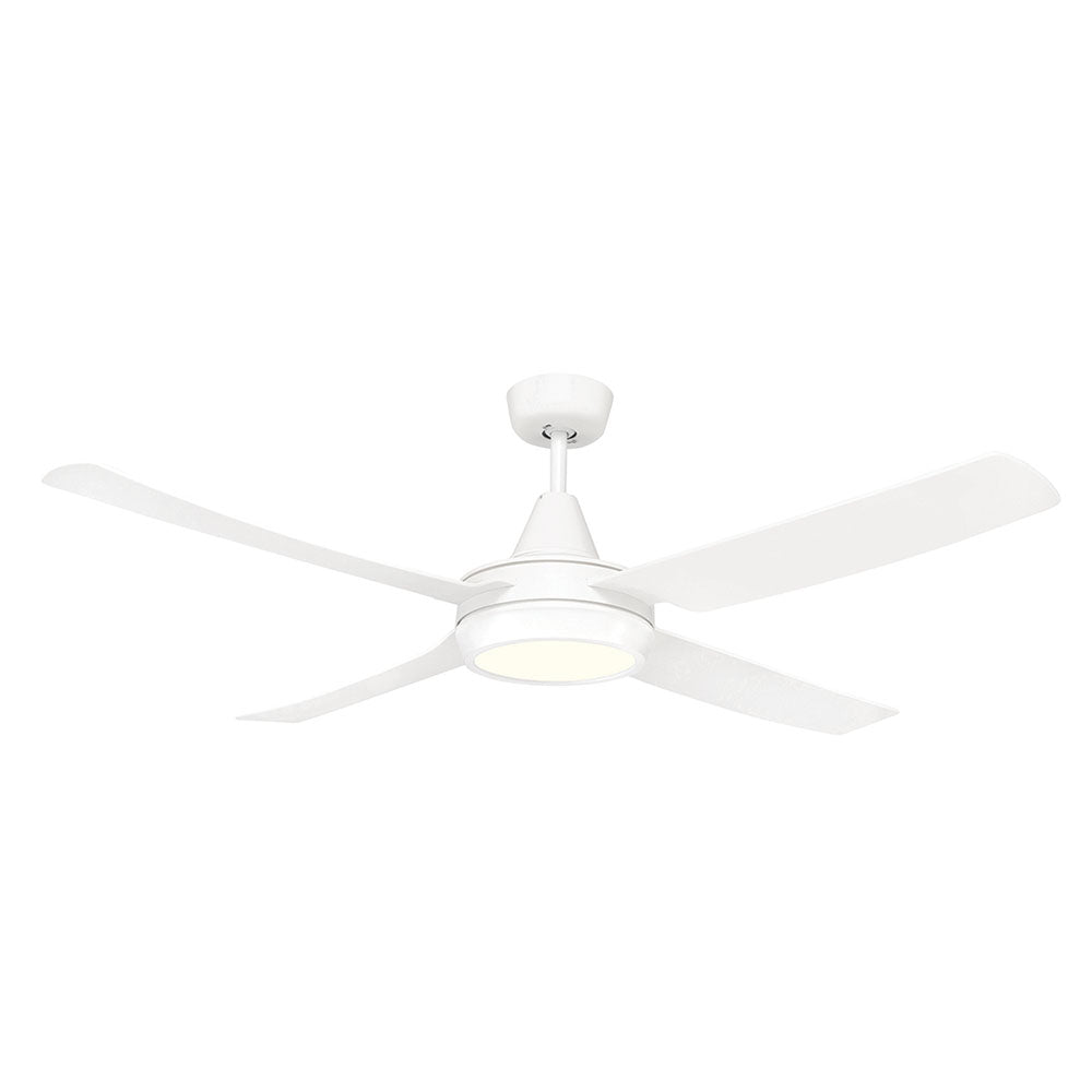 Cruze 52'' ABS Ceiling Fan With LED Light White With White Blades - 20532/05