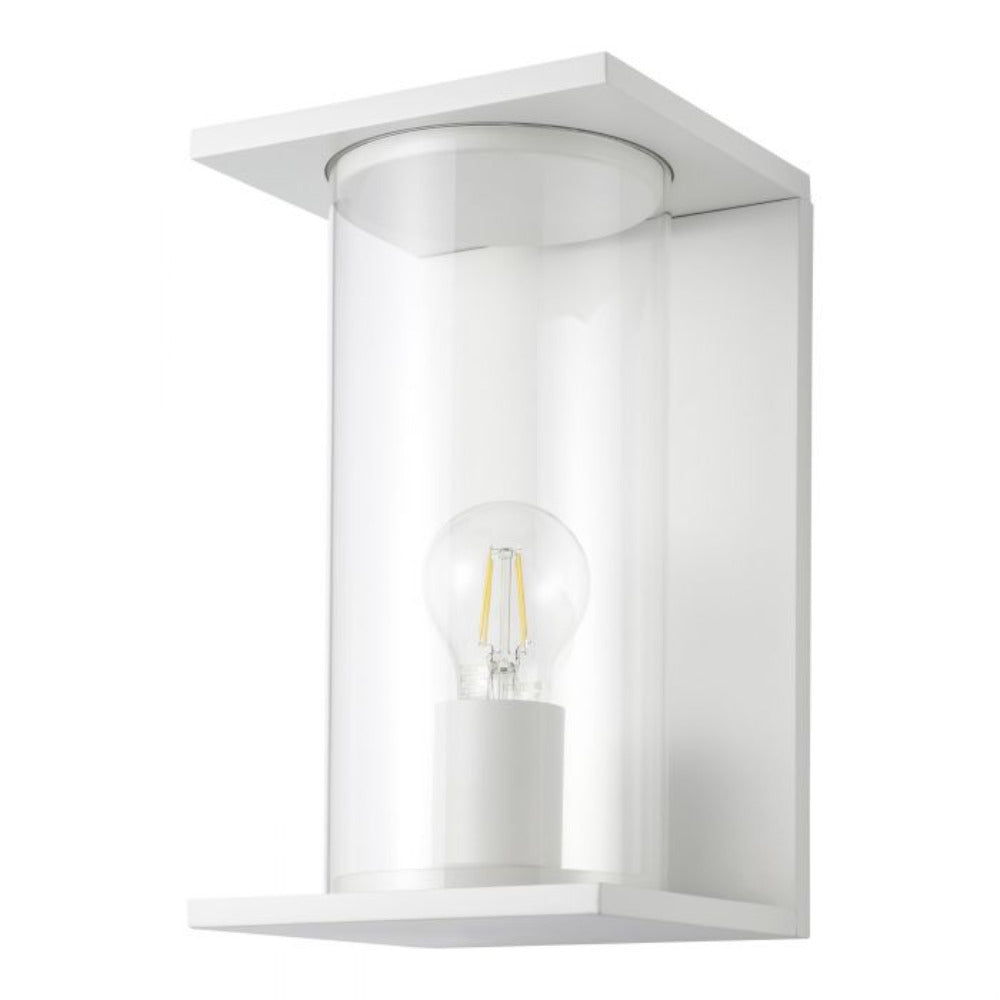 Buy Exterior Wall Lights Australia Cascinetta 1 Light Wall White Zinc-Plated Steel - 205389