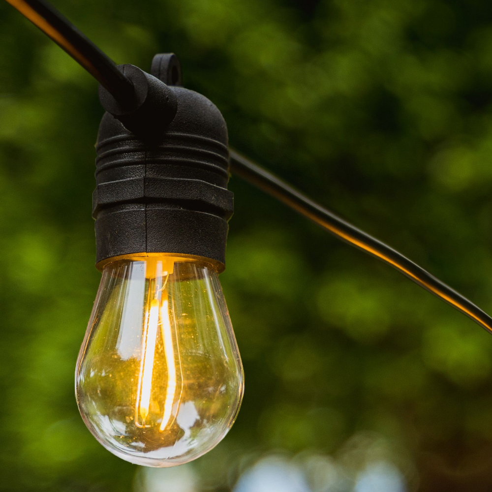 Buy Festoon Lights Australia Outdoor Festoon 10 Light Kit Fixed Black 12V Warm White - 205397N