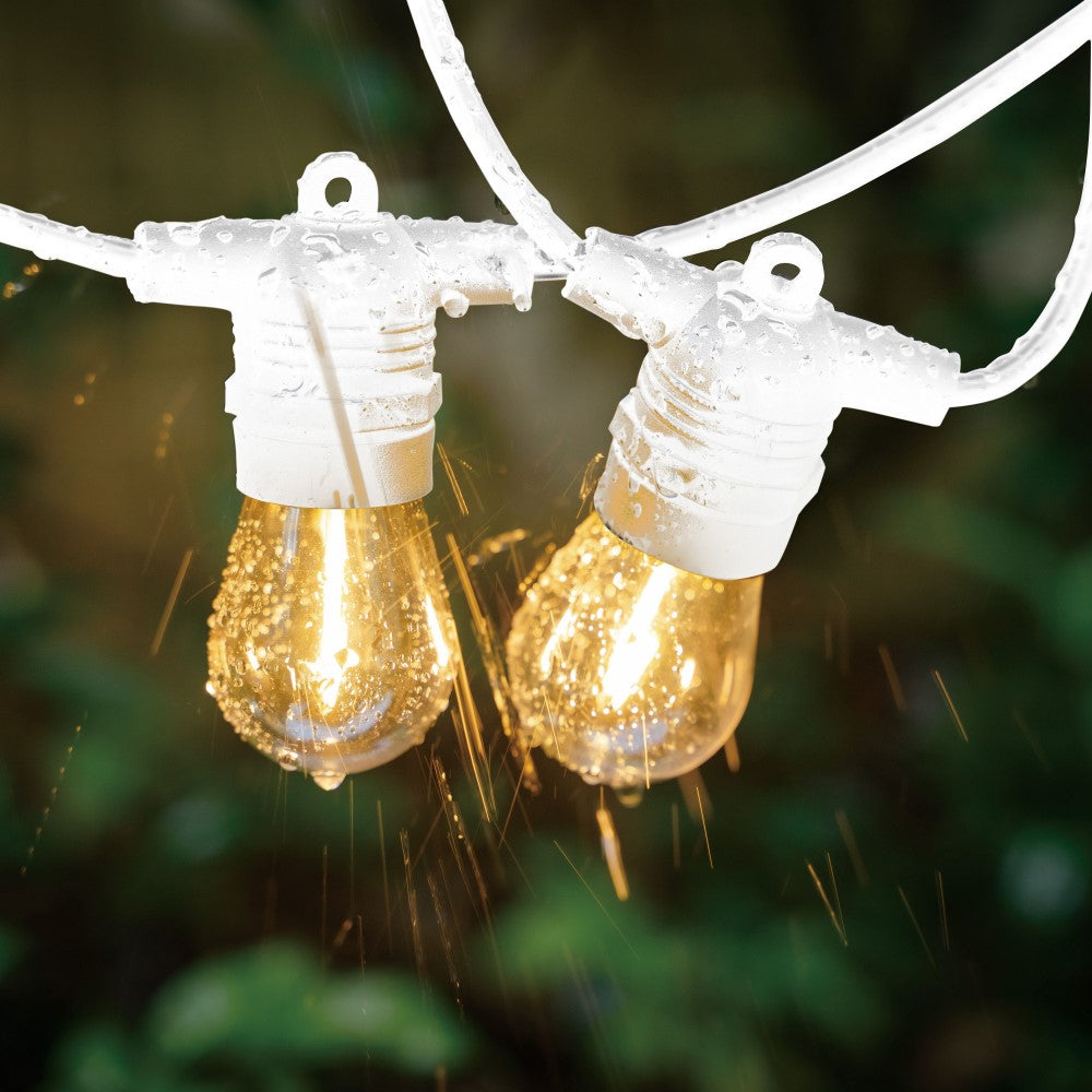 Buy Festoon Lights Australia Outdoor Festoon 10 Light Kit Fixed White 12V Warm White - 205398N