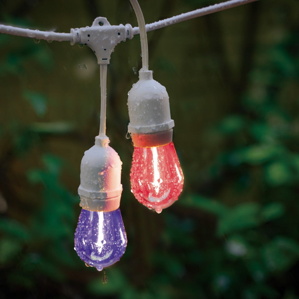 Buy Festoon Lights Australia Outdoor Festoon 10 Light Kit Hanging White 12V Multi Colour - 205401N