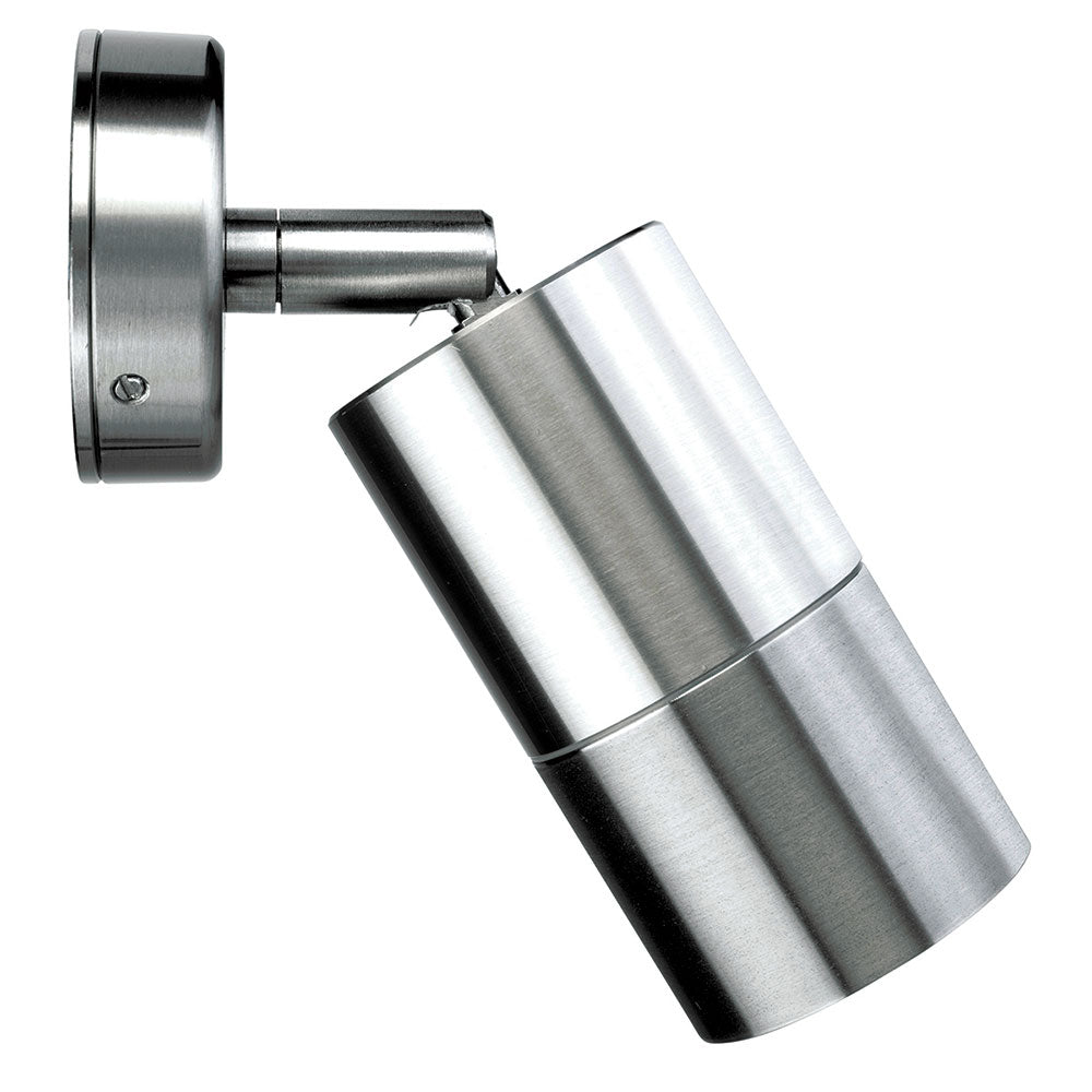 Buy Exterior Spotlights Australia Seaford Adjustable Wall Light Anodised Brushed Chrome - 20597/13