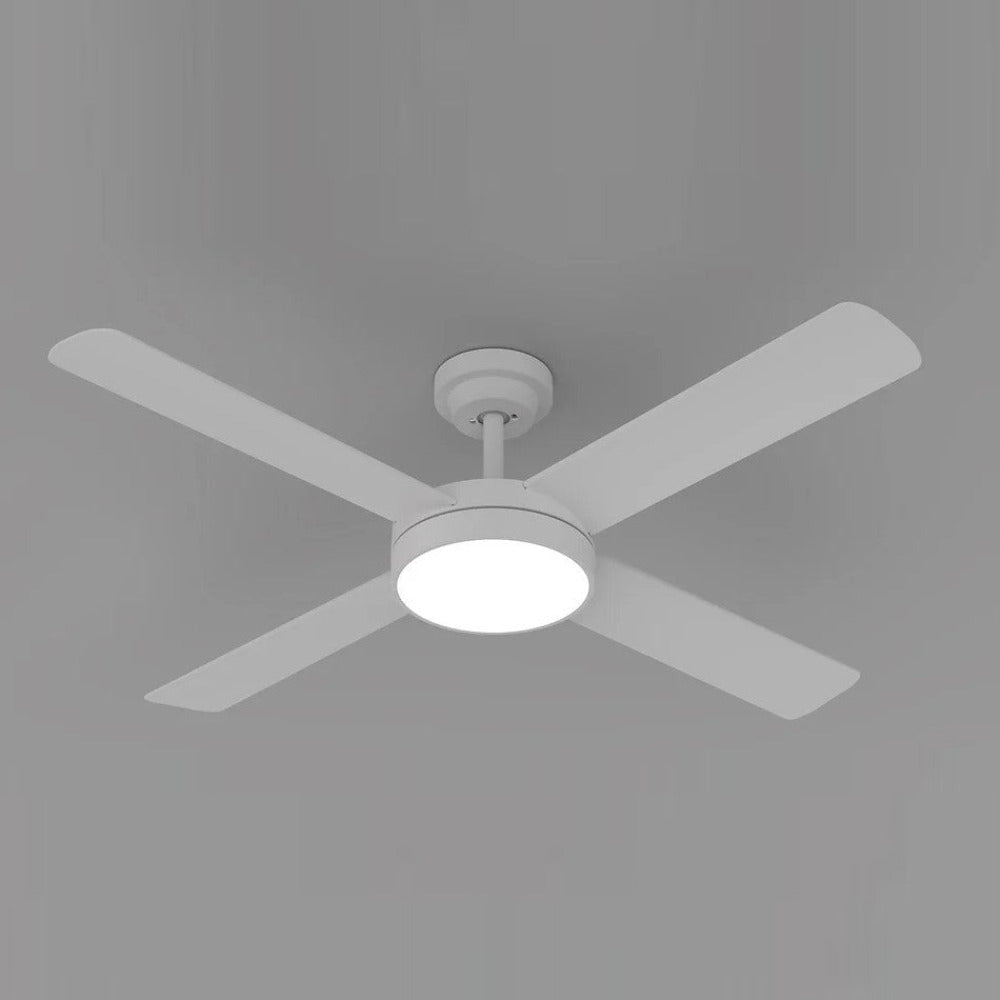 Buy DC Ceiling Fans With Light Australia Pinnacle V2 DC Ceiling Fan 52" White LED Light White - PL2205
