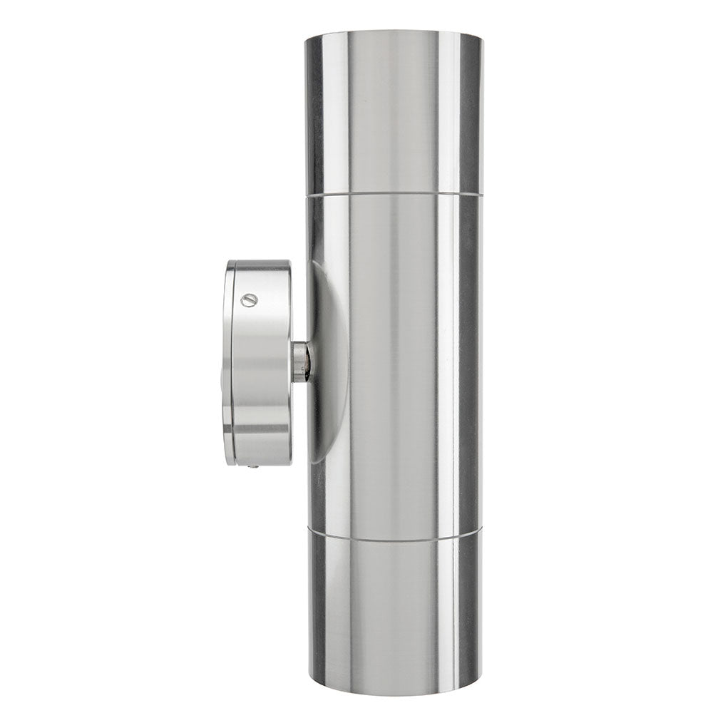 Seaford Up/Down Wall Light Anodised Brushed Chrome - 20601/13