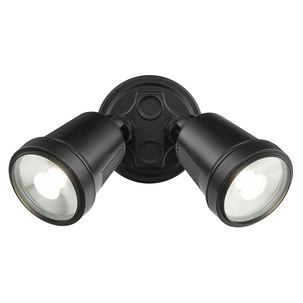 Buy Exterior Spotlights Australia Hunter Trio 2 Light CCT LED Floodlight Black - 20622/06