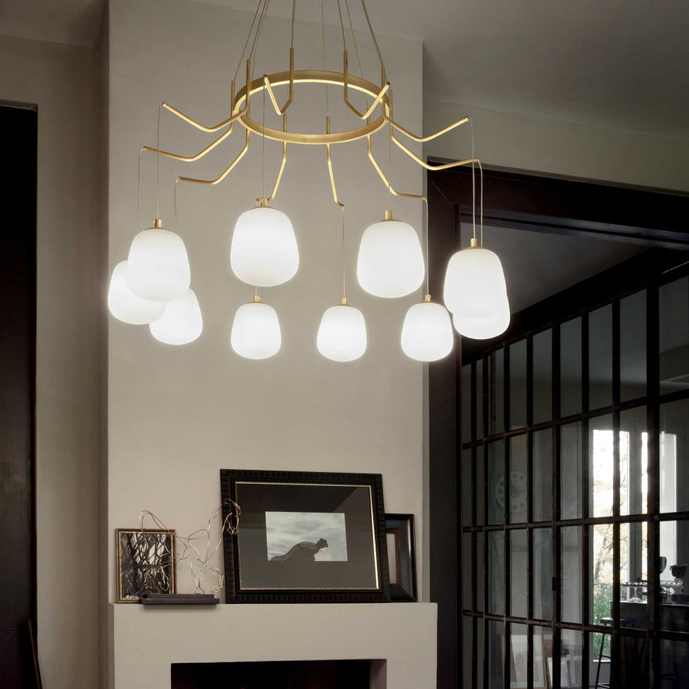 Buy Pendant Lights Australia Karousel Sp10 Pendant 10 Lights Brass Metal - 206394