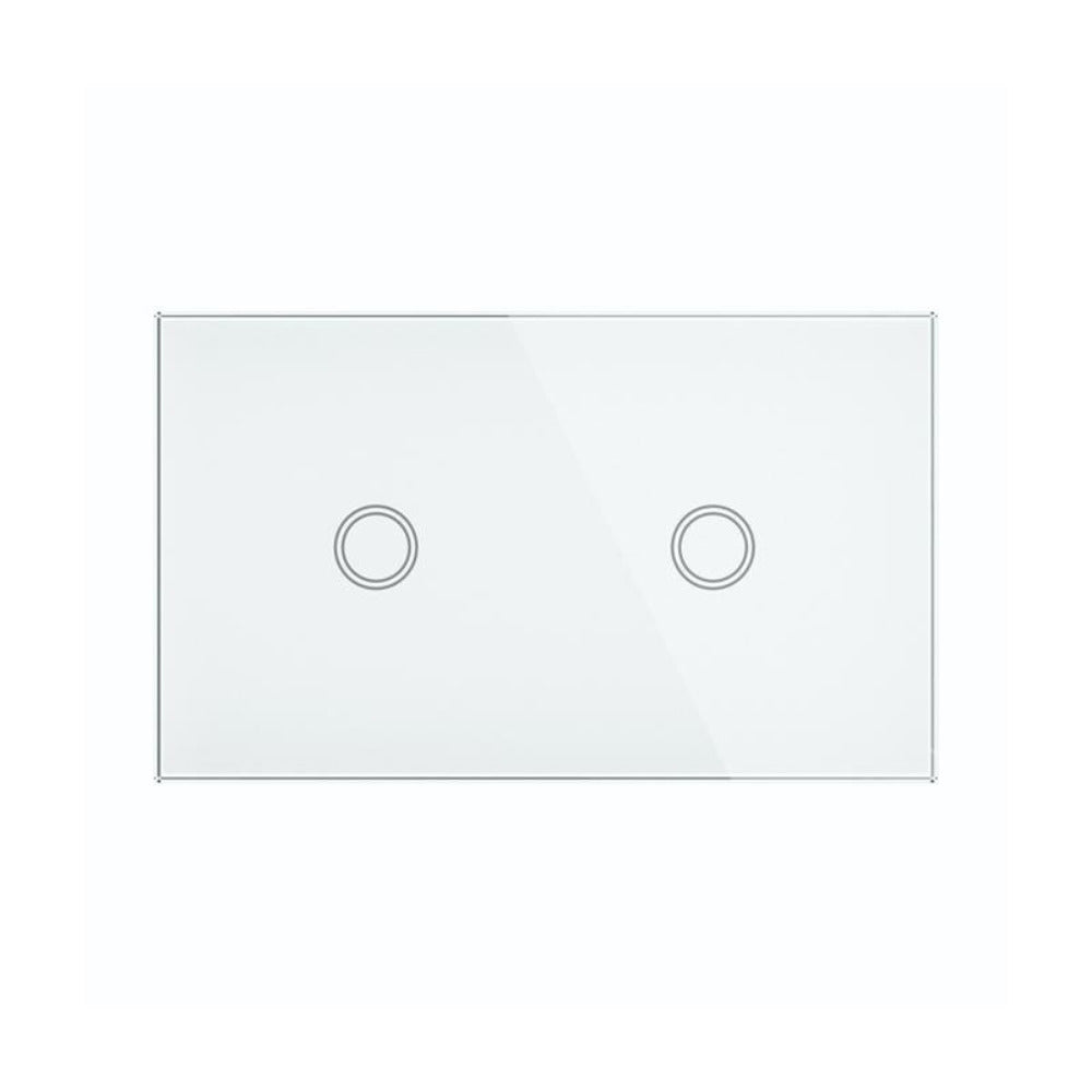 Buy Switches & Powerpoints Australia Elite Glass Wall Switch 2 Gang White - 20684/05