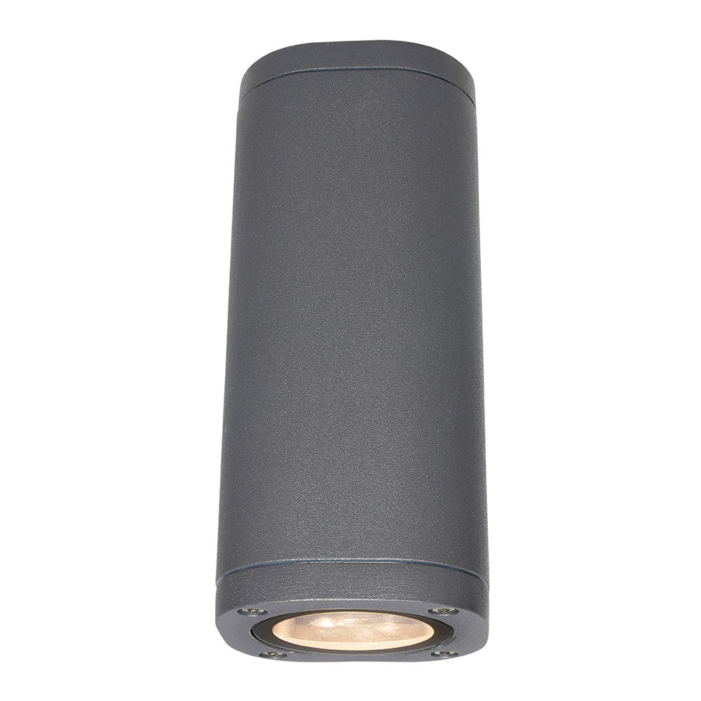 Glenelg Up/Down Wall Light 2X4W GU10 3000K LED Charcoal - 20777/51