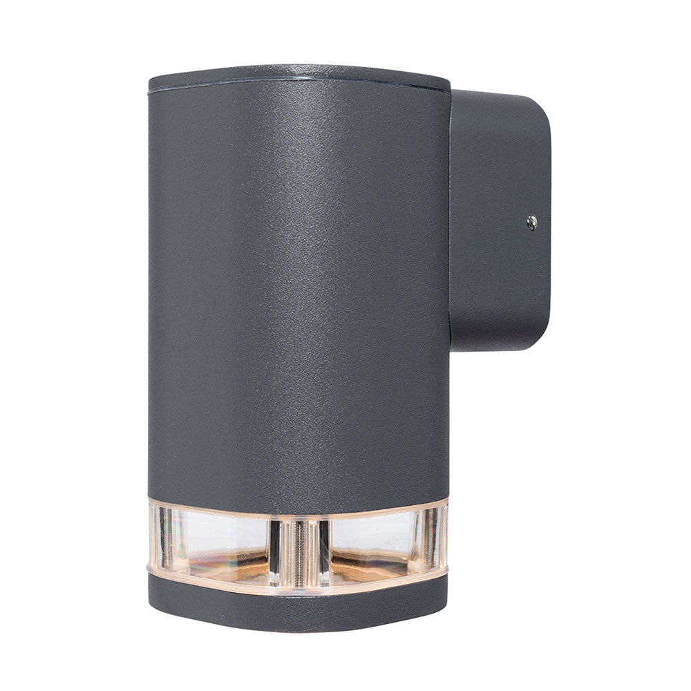 Buy Exterior Wall Lights Australia Glenelg Ambient Fixed Wall Light 1X4W GU10 3000K LED Charcoal - 20779/51