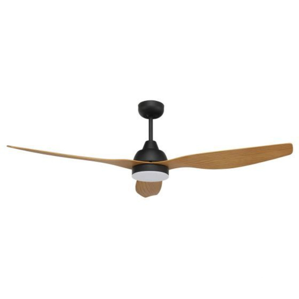 Buy Smart DC Ceiling Fans Australia Bahama Smart 52" DC Fan CCT LED Charcoal With Maple Timber Finish Blades - 20918/51