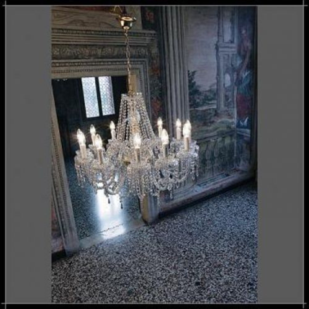 Buy Chandeliers Australia Fiorentino Lighting - ALICANTE 12 Light Crystal Chandelier Chrome