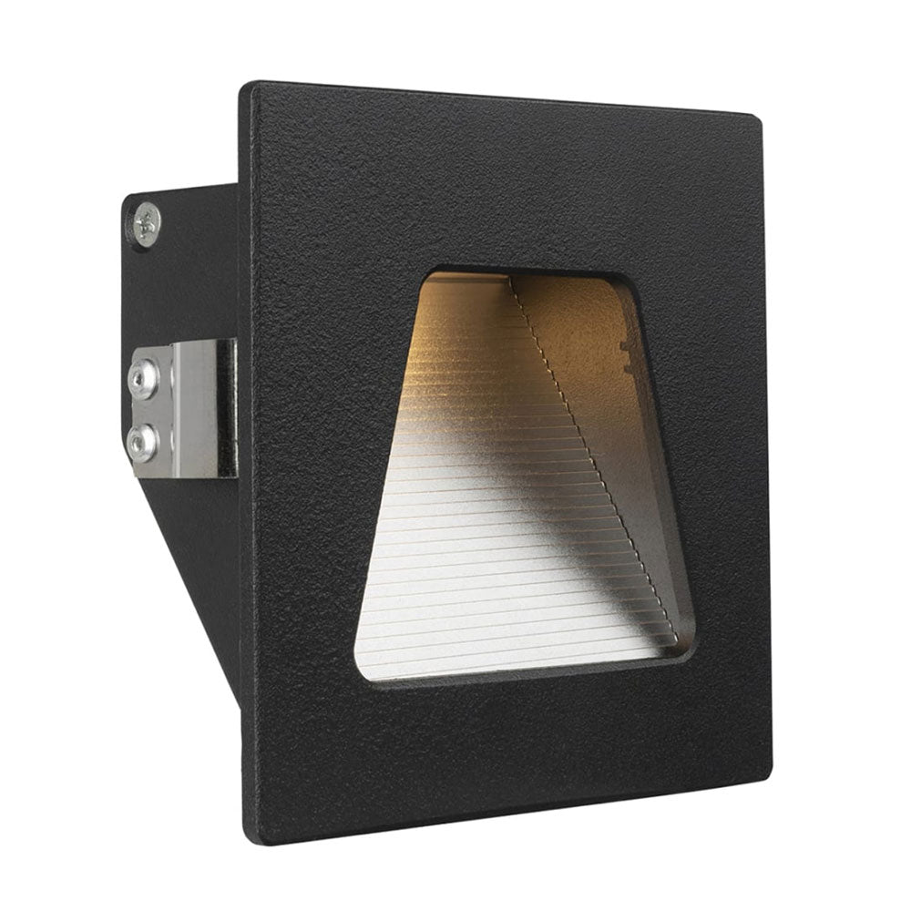 Buy Step Lights Australia EVELYN LED Step Light 3W Matt Black Aluminium 3000K - 21524/06