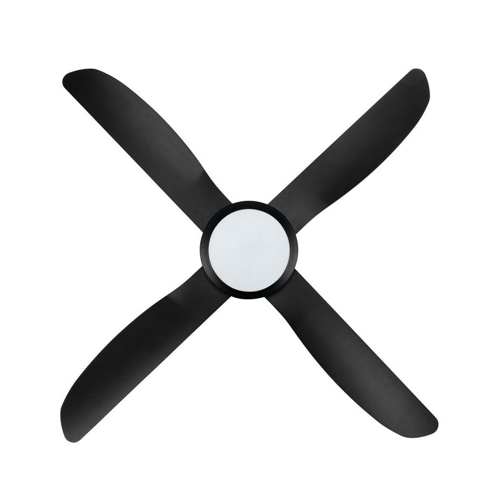 Buy AC Ceiling Fans With Light Australia VECTOR-II AC Ceiling Fan 52" Matt Black LED Light Matt Black - 21549/06