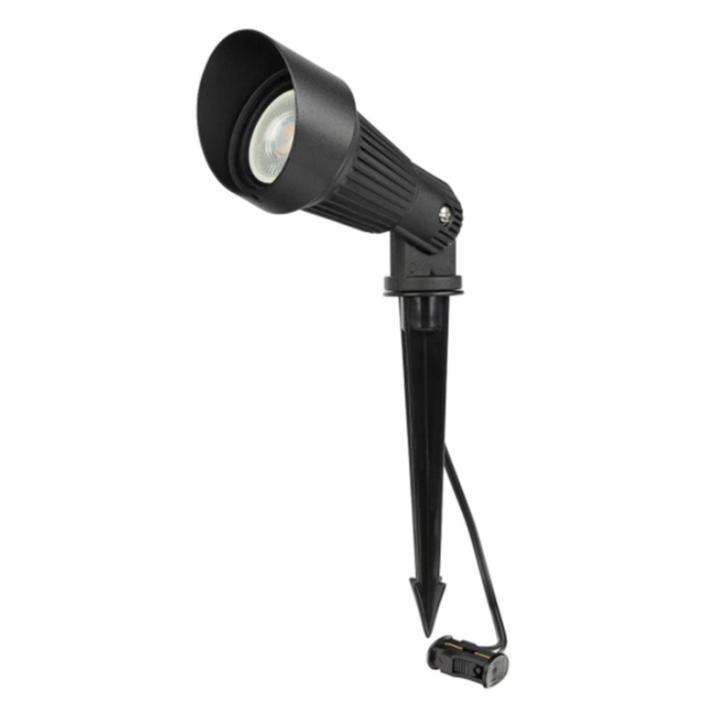 Buy LED Spike Lights Australia Stiletto-ii LED Spike Light 12V Black Aluminium 3000K- 21624/06