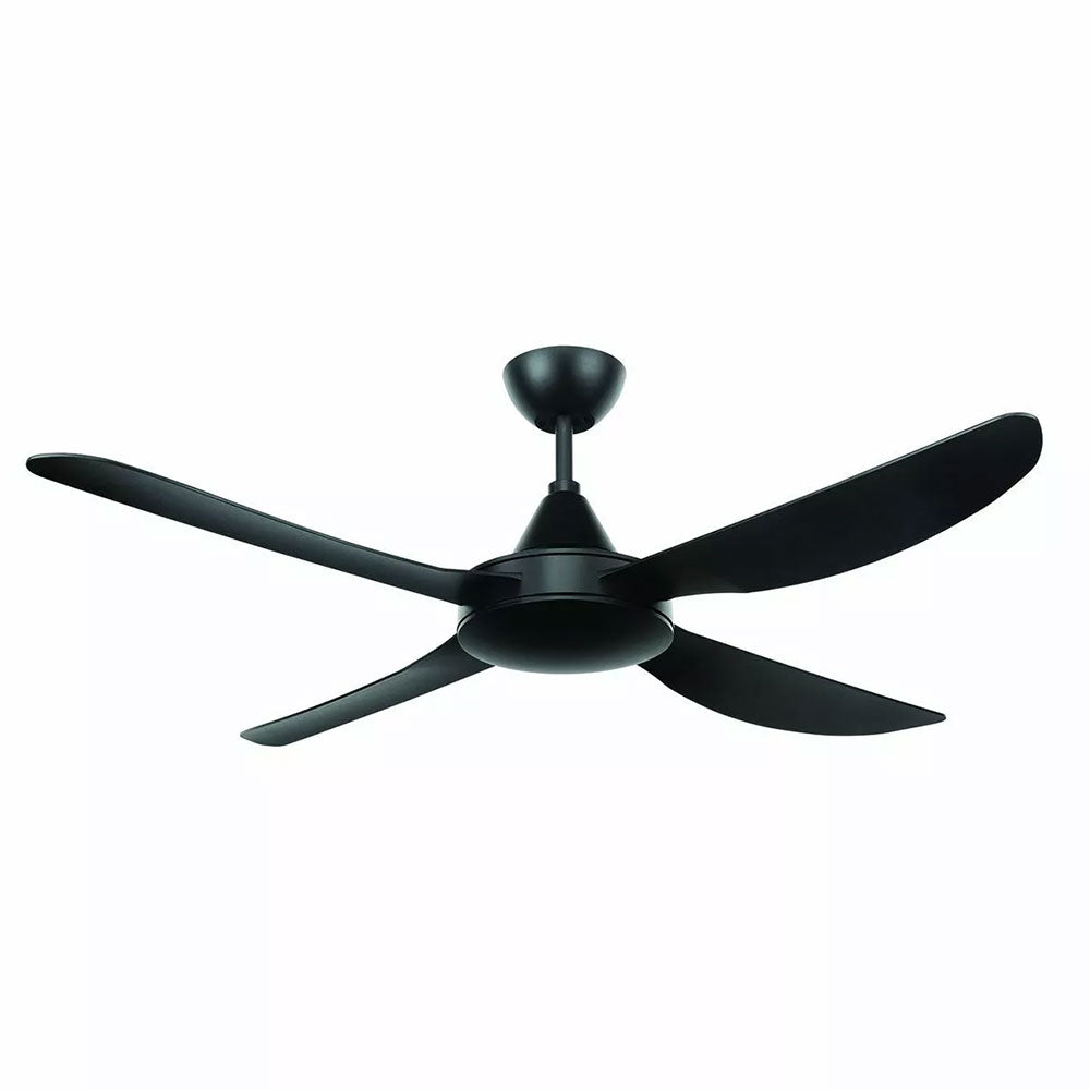 Buy AC Ceiling Fans Australia VECTOR-II AC Ceiling Fan 52" Matt Black Moulded ABS Blade - 21548/06