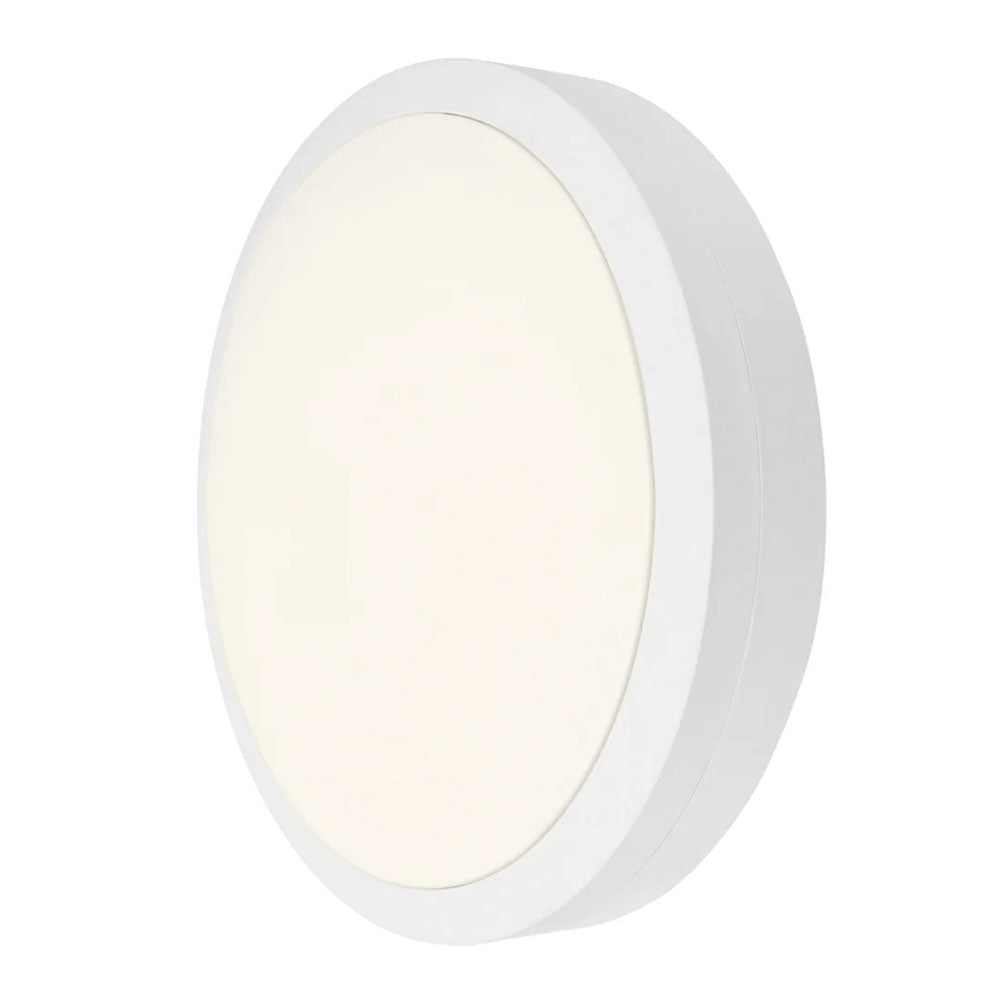 Kensley Round LED Bunker Light 20W White Polypropylene 4000K - 22018/05