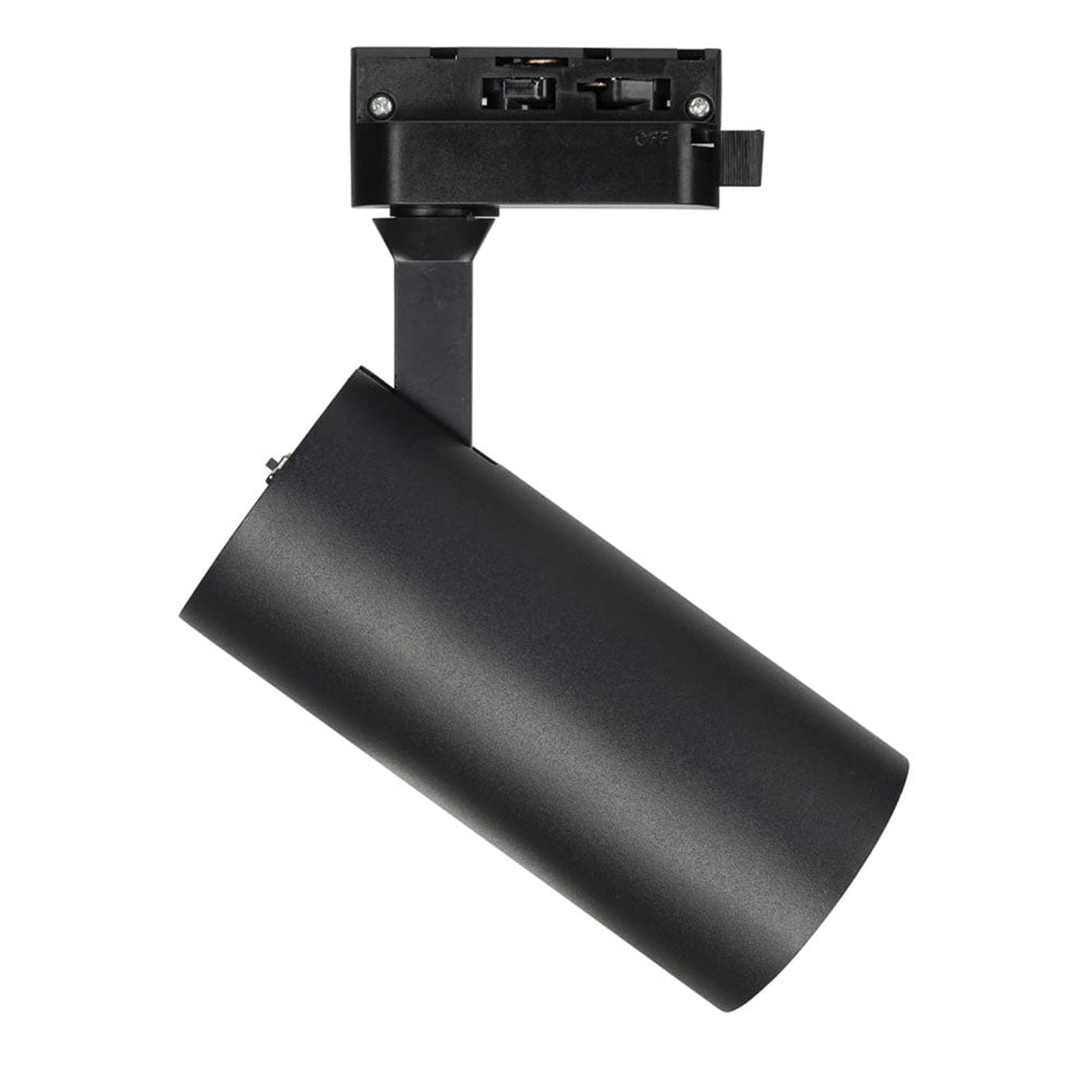 Buy Single Circuit Track Heads Australia Ceres Single Circuit Track Head Black Aluminium TRI Colour - 22127/06