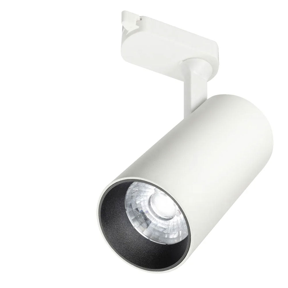 Buy Single Circuit Track Heads Australia Ceres Single Circuit Track Head White Aluminium TRI Colour - 22127/05