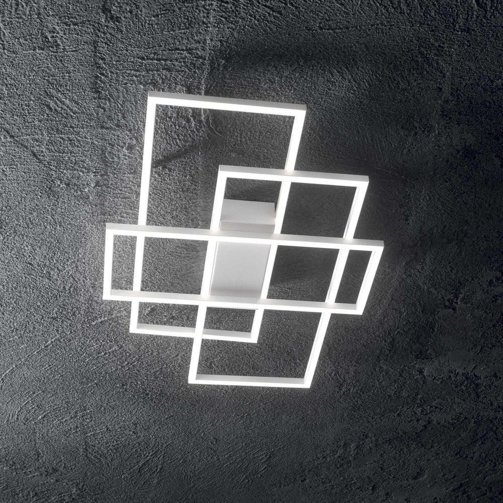 Buy Flush Mount Lights Australia Frame Pl Rectangle Flush Mount Light Metal 3000K - 2706