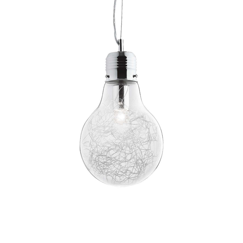 Buy Pendant Lights Australia Luce Max Sp1 Pendant Light W220mm Clear Glass - 033679