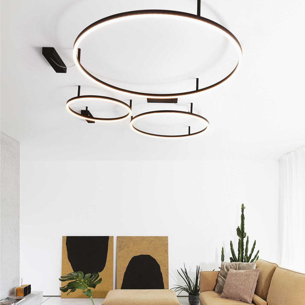 Buy Flush Mount Lights Australia Oracle Slim Pl Flush Mount Light W900mm Aluminum 3000K - 2660