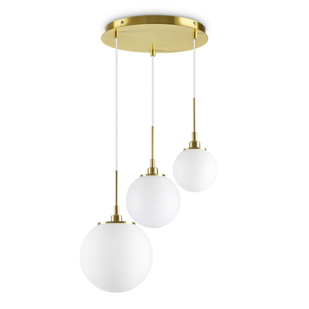 3 glass online globe pendant light