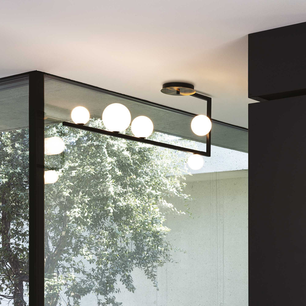 Buy Semi-Flush Mount Lights Australia Birds Pl5 Semi-Flush Mount 5 Lights Black Metal / Brass - 273631