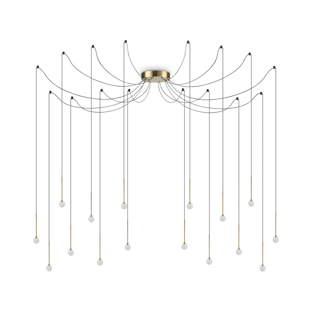 Buy Pendant Lights Australia Lucciola Sp16 Pendant 16 Lights Metal 3000K - 2840