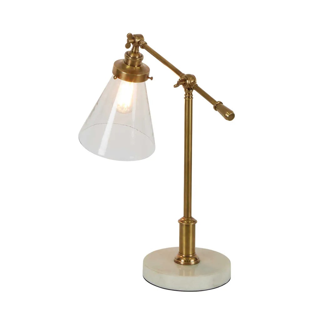 Buy Table Lamps Australia Verona Table Lamp Antique Brass Marble - ELPIM31293