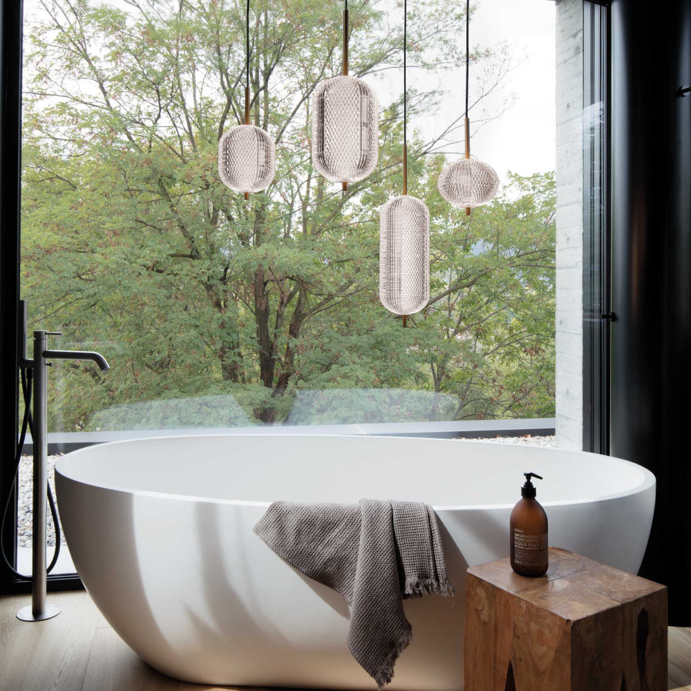 Buy Crystal Pendant Lights Australia Decor Sp Crystal Pendant Light H2250mm Clear Crystal 3000K - 292076