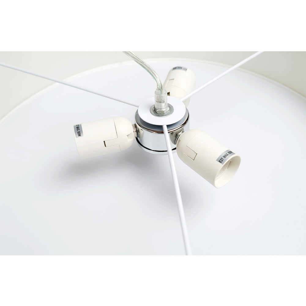 Buy Pendant Lights Australia Mara Drum Pendant Light with White Shade - LL002PL018W