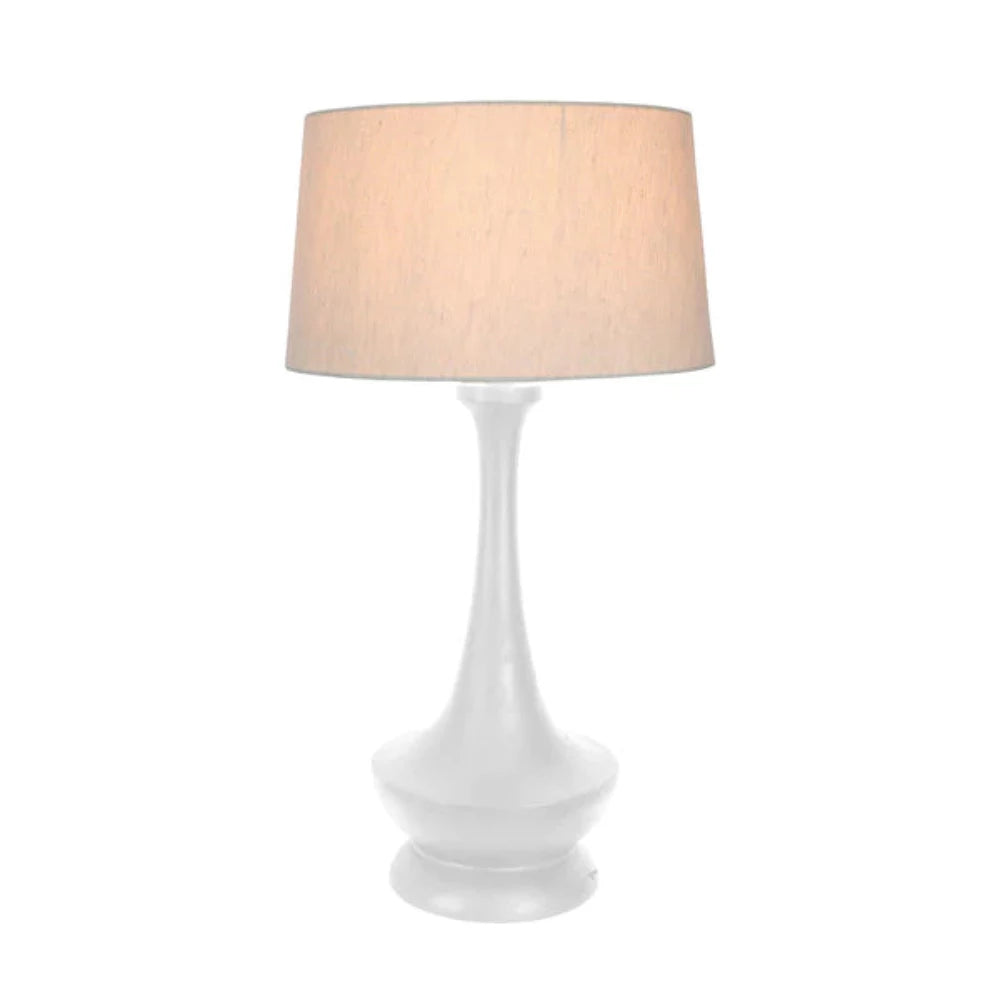 Peninsula Table Lamp 1 Light White Timber - ZAF1016W