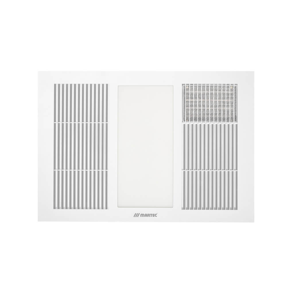Buy 3 In 1 Bathroom Heaters Australia Vapour 2000W Fan Forced Heat 3 in 1 Bathroom Heater Exhaust Fan with 20W Tricolour Light White - MBHV2000W