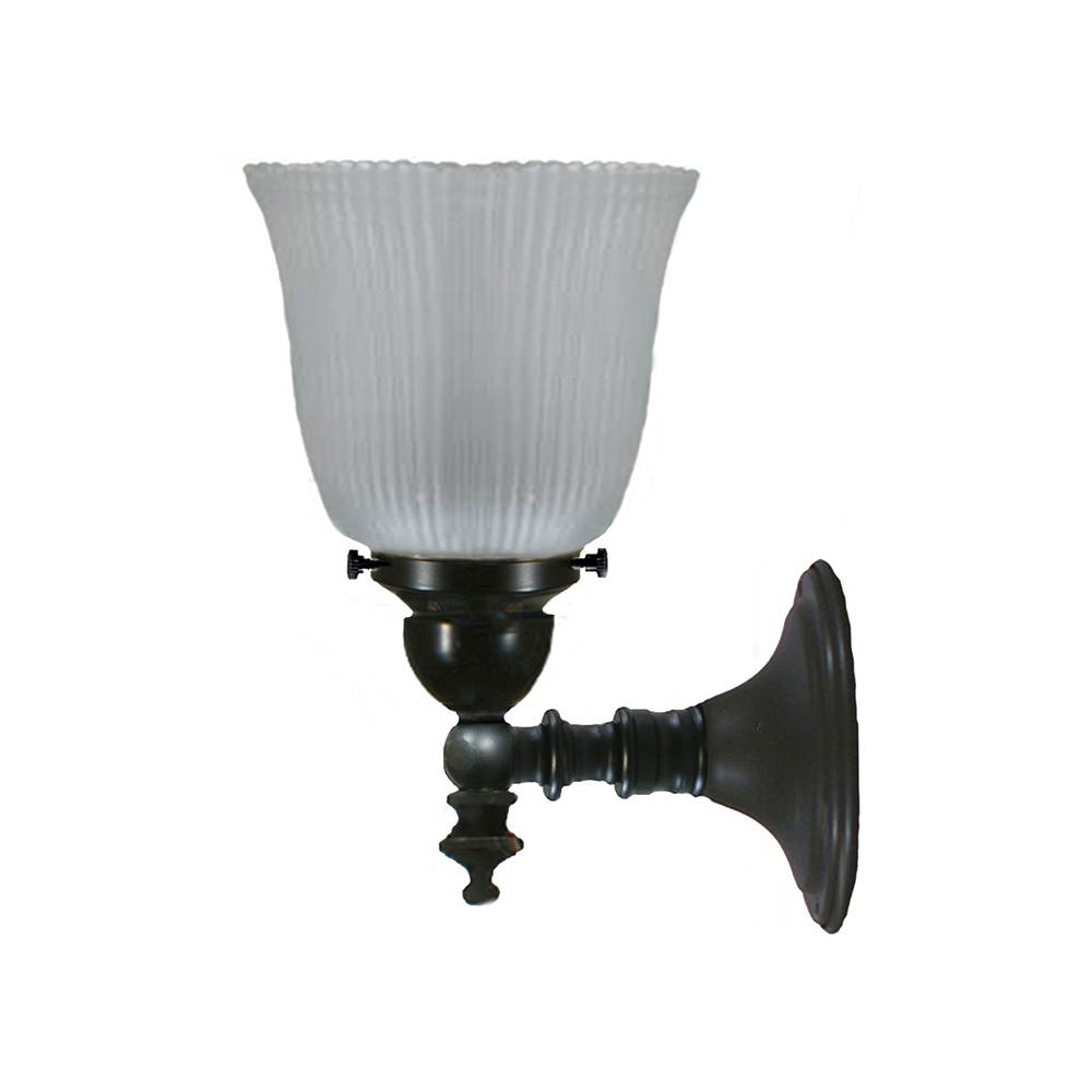 Buy Wall Sconce Australia Koscina Wall Light Patina Black With Zipper 23 Frosted Glass - 3020148