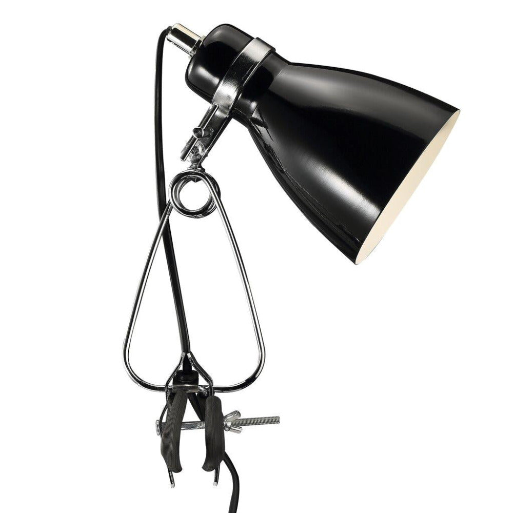Buy Clamp Lamps Australia Cyclone 1 Light Clamp Lamp Black - 73072003