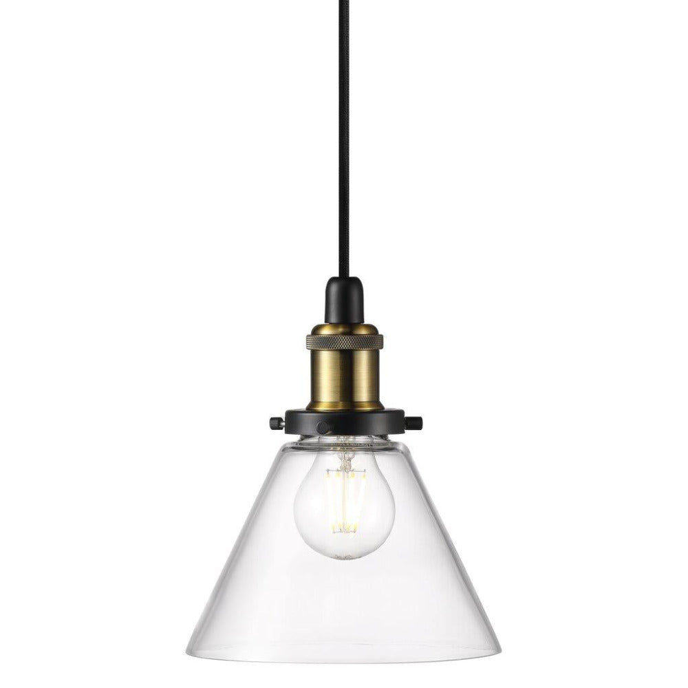 Buy Pendant Lights Australia Disa 1 Light Pendant Glass Clear - 45823000
