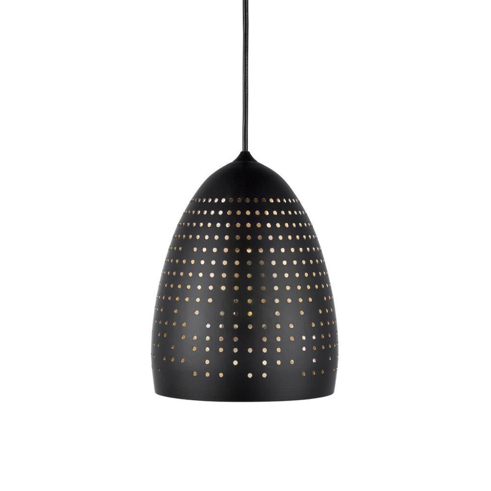 Houston 18 1 Light Pendant Black - 46453003